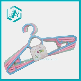 Wholesale One dozen (5pcs) 3 colors plastic clothes hangers style for shirts