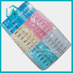 Wholesale 24pcs Multicolor Useful Plastic Clothes Pegs and Clips