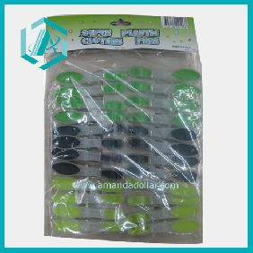 Wholesale 24 PCS 3 Colors Plastic Clothes clamp suit Hanging Pegs Clips