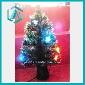 Wholesale 17.7" 220V fiber optic Christmas tree for home decoration on Christmas holidays