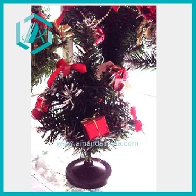 7.9" small artificial Christmas tree with litte gift box attach on it