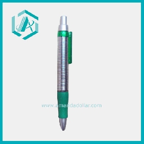 Wholesale New portable blue oil plastic ball point pen office and shool use
