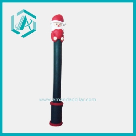 Wholesale Cool inter design Santa Clause plastic ballpoint pen with black body