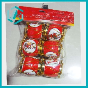 New Christmas red drum with Santa Clause figure Christmas tree hanging decoration