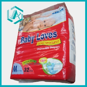 Wholesale Baby lovers ultra absorbents diapers disposable diapers medium size 32pcs/ bag
