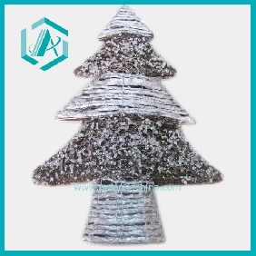 Wholesale Christmas gift artificial pine tree with snow flower pattern new Christmas holiday decoration