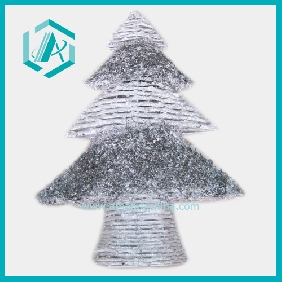 Wholesale Inter design silver artificial pine tree new Christmas holiday gift and decoration