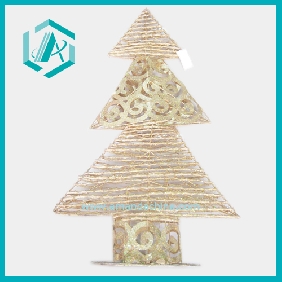 Wholesale Beautiful gold artificial Christmas pine tree with delicate pattern home and public place decoration