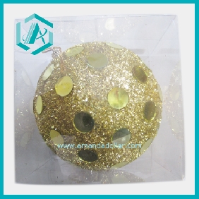 Wholesale Nice Christmas gift and ornament colorful big glass ball 5.9" Christmas tree adornment