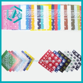 Wholesale New design two sided fashion headscarves with different colors and patterns