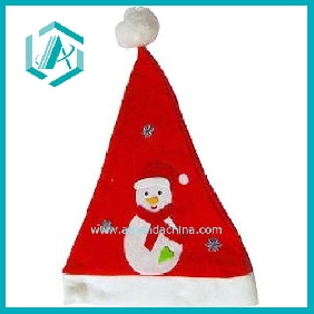 Wholesale fashion red cotton polyester Christmas cap&hat for Christmas day dressing