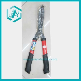 Durable clipper extendable hedge shear with red and black handles gardening scissors
