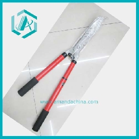 Durable gardening foldong scissor with red and black handles useful garden tools