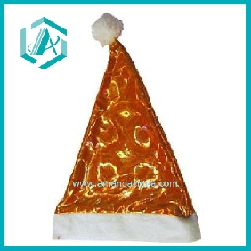Wholesale gold cotton polyester Christmas cap & hat for Christmas days dressing