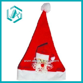 red cotton polyester Christmas hat&cap for Christmas days dressing