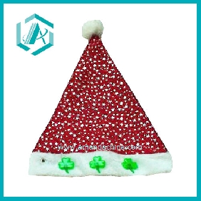 bright red cotton polyester Chritmas hat & cap