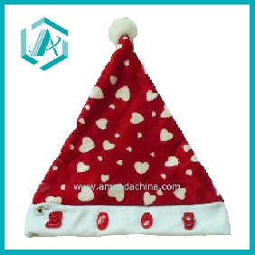 2010 newest style red cotton polyester christmas cap&hat