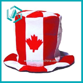 red and white interphase cotton polyester christmas cap&hat