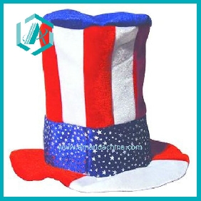 Wholesale three colours cotton polyester christmas cap&hat for christmas day dressing