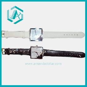 Wholesale His-and-hers Leather Watches Color White and Black