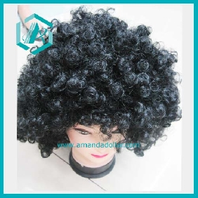 2010 Fashion Explosion Type Black Curly Wig For 2010 World Cup