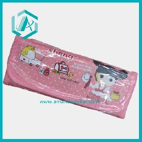 Wholesale 2010 best seller leather pencil case with cartoon pink lovely girls attracted kids