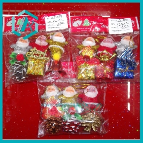 Wholesale Cute Three colors Small Santa Clause Gifts Set for Kids or Decoration