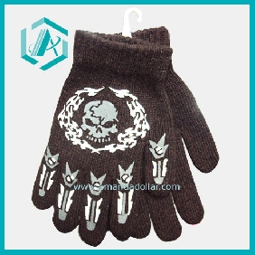 Wholesale New design and cool wool matetial men's gloves with a skeleton pattern