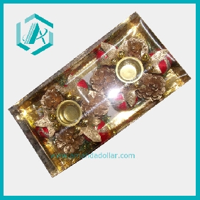 Wholesale Two Pretty New Golden Plastic Christmas Bells or Christmas Ornament