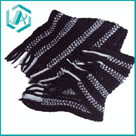 Wholesale Elegant Newly Designed Black-and-White Striped Shawls