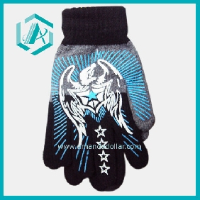 Wholesale New and warm winter gloves wool men's plain gloves with good quality