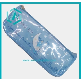 Stylish New Blue PU Leather Pencil Case with Proper Size