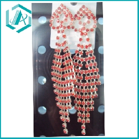 Wholesale New fashion jewellery accessories earring with heart shaped diamond cool design