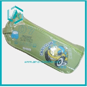 Beautiful Newly Design Green PU Leather Pencil Pouch