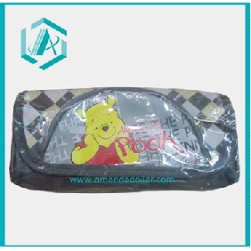 2010 Fashionable Large Space PU Leather Pencil Case