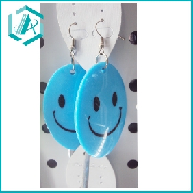 Wholesale Very cute smiling face blue earring girls favourite on sale