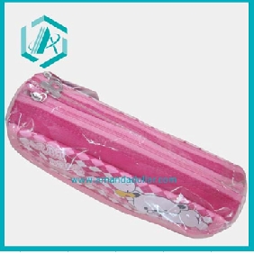 Wholesale Nice-looking Fashion Designed Pink PU Leather Pencil Case