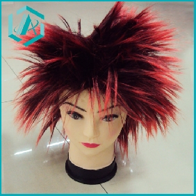 Wholesale Fashion hair care beautiful straight hair wig with different colors hairpiece