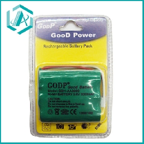 Wholesale Long Lasting Rechargeable Ni-MH Battery Pack 3.6V 3000mAh good battery