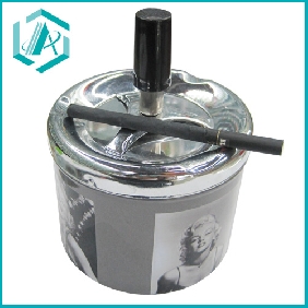 Wholesale New unique environmental protction metal ashtray with various pictures