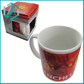 Wholesale Fashionable Ceramic Soccer Mug Printed with Pictures and Words
