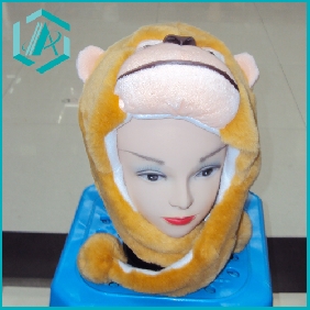 Wholesale 2010 naughty monkey new style plush animal hats