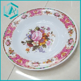 Wholesale Promotional Plastic Top Quality dish with flower Print/serving trays