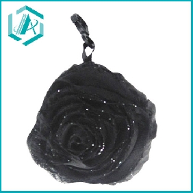 Wholesale 2010 newest black rose flower shopping bags for christmas gifts