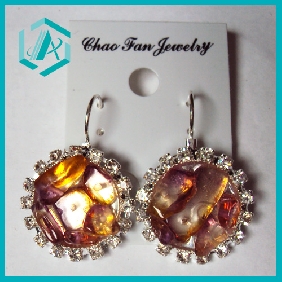 Wholesale 2010 Fashionable  Alloy Crystal Charming Eardrop in promation