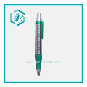 Wholesale Green and silver mixed color useful 15 cm ballpen