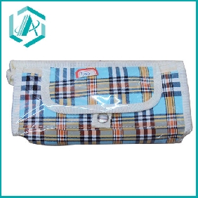2010 newest style fabric two zippers pencil case