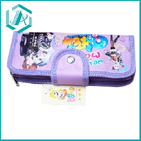 Latest stationery set cartoon PVC pencil case with fashion design