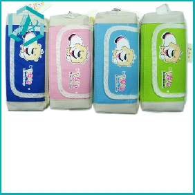 Wholesale PVC kids stationery set pencil case 4 colors mixed packing