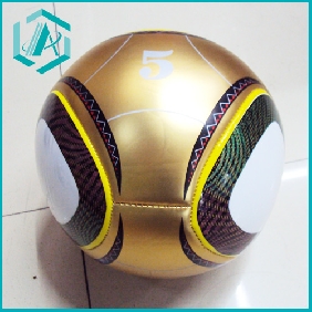 2010 PVC leather football, soccer ball, four colours mixed, 400g